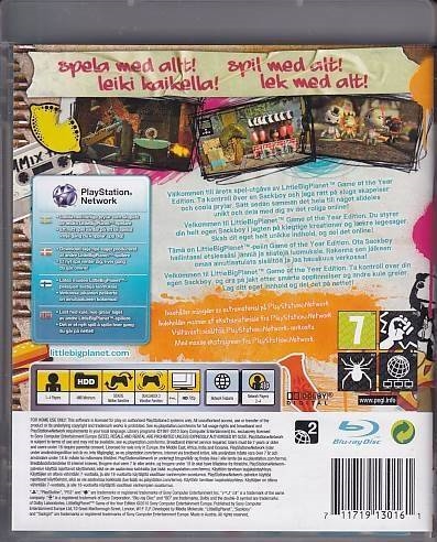 LittleBigPlanet Game Of The Year Edition - PS3 (B Grade) (Genbrug)